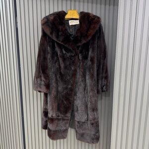 Vintage Emilio Gucci Mink Fur Coat with Removable Hem – Size XL